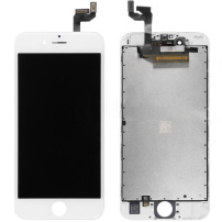 Premium LCD displej s dotykovým sklem a rámečkem pro iPhone 6S - bílý