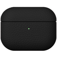 Ochranný kožený obal pro AirPods Pro 3 - černý