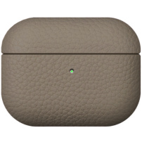 Ochranný kožený obal pro AirPods Pro 3 - hnědý