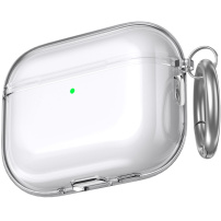 AhaStyle transparentní obal s karabinou pro AirPods Pro 3 - čirý