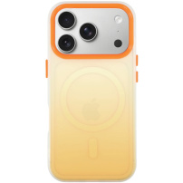 Ochranný kryt s barevným přechodem a MagSafe pro iPhone 17 Pro - oranžový