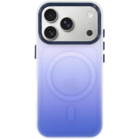 Ochranný kryt s barevným přechodem a MagSafe pro iPhone 17 Pro Max - tmavě modrý