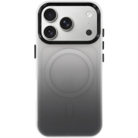 Ochranný kryt s barevným přechodem a MagSafe pro iPhone 17 Pro Max - šedý