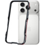 Luphie ochranný kovový rámeček pro iPhone 17 Pro - černočervený