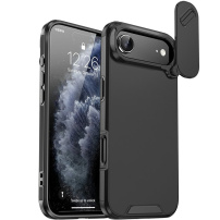 Matný kryt s posuvnou krytkou kamery pro iPhone Air - černý