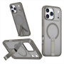 Kryt s výklopným stojánkem a MagSafe pro iPhone 17 Pro - šedý