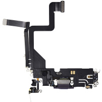 Nabíjecí a audio flex konektor pro iPhone 14 Pro - fialový