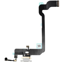 Nabíjecí a audio flex konektor pro iPhone XS - bílý