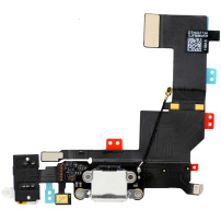 Nabíjecí a audio flex konektor pro iPhone 5S - bílý