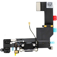 Nabíjecí a audio flex konektor pro iPhone 5S - černý