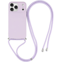 Ochranný kryt se šňůrkou pro iPhone 17 Pro - fialový