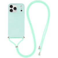 Ochranný kryt se šňůrkou pro iPhone 17 Pro - azurový