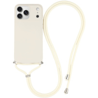 Ochranný kryt se šňůrkou pro iPhone 17 Pro - béžový