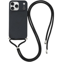 Ochranný kryt se šňůrkou pro iPhone 17 Pro - černý