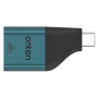 ONTEN UC101H ethernet redukce - RJ45 na USB-C - petrolejová