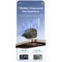 ESSAGER ES-CD54 mini rychlonabíjecí adaptér s porty USB-C / USB-A - 20W - bílý