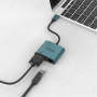ONTEN UC289 2v1 redukce - VGA / RJ45 na USB-C - petrolejová