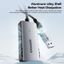 ESSAGER ES-CJK01 2v1 video redukce - HDMI na USB-C / USB-A - tmavě šedá