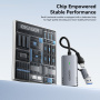 ESSAGER ES-CJK01 2v1 video redukce - HDMI na USB-C / USB-A - tmavě šedá