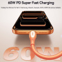 JOYROOM S-A59 nabíjecí a datový kabel - USB-C na USB-C - 1,2 m - oranžový