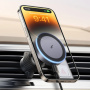 UGREEN magnetický držák do auta do ventilační mřížky s bezdrátovým nabíjením pro iPhone - tmavě šedý