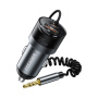 ESSAGER ES-CC20 Bluetooth FM transmitter do auta s porty USB-C / USB-A a kabelem 3,5 mm jack - 35W - šedý