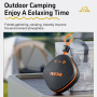 WEKOME WD-07 bezdrátový Bluetooth reproduktor - oranžovočerný