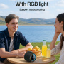 Yesido YSW40 bezdrátový Bluetooth reproduktor s podsvícením - černý