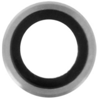 Náhradní sklo zadní kamery s rámečkem pro iPhone 6 / 6S - stříbrné