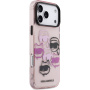 Karl Lagerfeld IML Multi K&CH Heads kryt pro iPhone 17 Pro Max - růžový