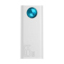 Baseus Amblight powerbanka s porty USB-C / 4x USB-A - 30 000 mAh - bílá
