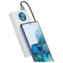Baseus Amblight powerbanka s porty USB-C / 4x USB-A - 30 000 mAh - bílá