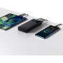 Baseus Bipow powerbanka s porty USB-C / 2x USB-A - 20 000 mAh - černá