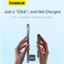 Baseus Magnetic Mini Air bezdrátová MagSafe powerbanka s portem USB-C - 6 000 mAh - černá