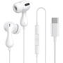 Baseus Encok CZ20 sluchátka s konektorem USB-C - bílá