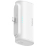 Baseus Compact powerbanka s integrovaným konektorem Lightning a portem USB-C - 5 000 mAh - bílá
