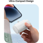 Baseus Compact powerbanka s integrovaným konektorem Lightning a portem USB-C - 5 000 mAh - bílá