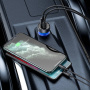 Baseus Particular autonabíječka s porty USB-C / USB-A - 65W - šedá