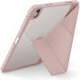 UNIQ Moven pouzdro s origami stojánkem a prostorem na Apple Pencil pro iPad 10,9" (2022) / 11" (2025) - růžové