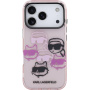 Karl Lagerfeld IML Multi K&CH Heads kryt pro iPhone 17 Pro Max - růžový