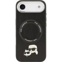 Karl Lagerfeld Karl and Choupette Heads Pins kryt s MagSafe pro iPhone Air - černý