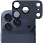 PanzerGlass FENDER tvrzené sklo s kovovým rámečkem k ochraně čoček fotoaparátu pro iPhone 17 Pro Max - tmavě modré