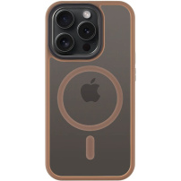 Tactical Hyperstealth transparentní kryt s MagSafe pro iPhone 15 Pro - hnědý