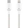 Tactical Stitch Thread opletený nabíjecí a datový kabel - USB-C na Lightning - 30 cm - bílý
