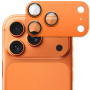 Spigen GLAS.tR EZ Fit Optik Pro XL tvrzené sklo k ochraně čoček fotoaparátu pro iPhone 17 Pro - oranžové