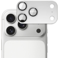 Spigen GLAS.tR EZ Fit Optik Pro XL tvrzené sklo k ochraně čoček fotoaparátu pro iPhone 17 Pro Max - stříbrné