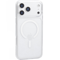 JOYROOM Crystal lesklý transparentní kryt s MagSafe pro iPhone 17 Pro Max - čirý