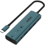ONTEN UC123+ 6v1 hub - HDMI / 3,5 mm jack / USB-C / 3x USB-A na USB-C - petrolejový
