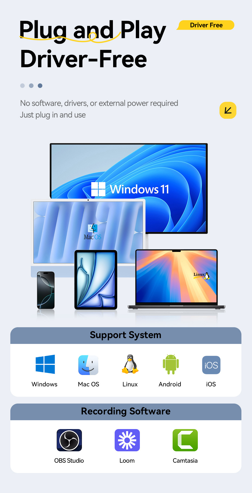 ESSAGER ES-CJK01 2v1 video redukce - HDMI na USB-C / USB-A - tmavě šedá