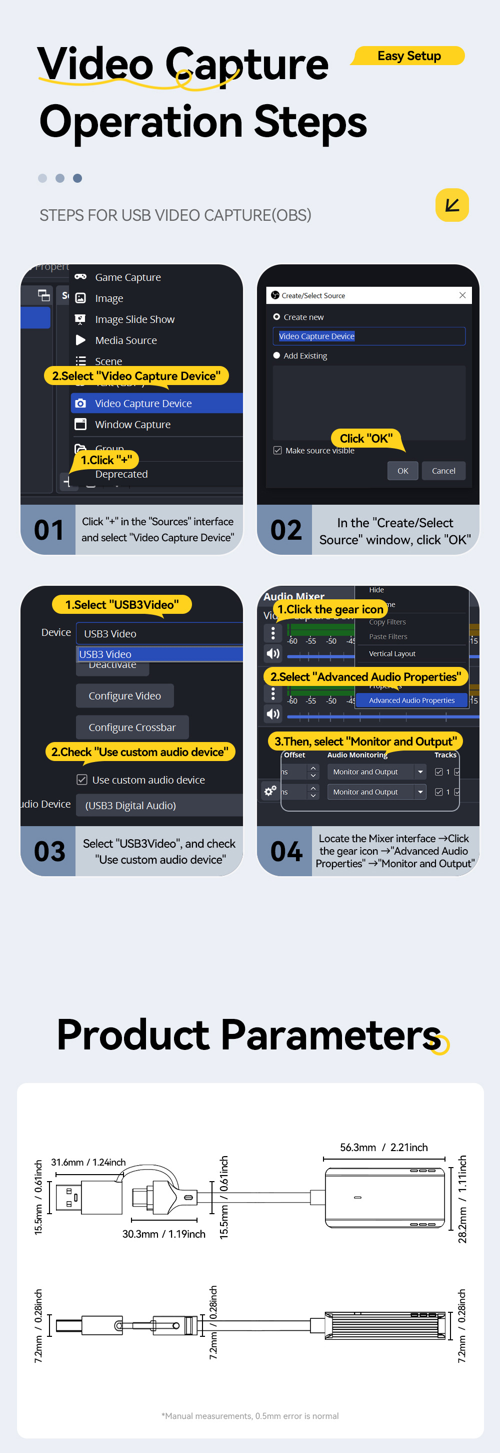 ESSAGER ES-CJK01 2v1 video redukce - HDMI na USB-C / USB-A - tmavě šedá